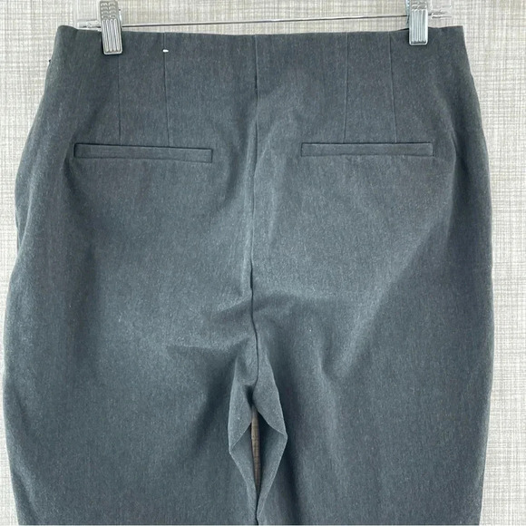 Loft Women's Size 12 High Rise Kick Crop Gray pants 2360 - Picture 6 of 12